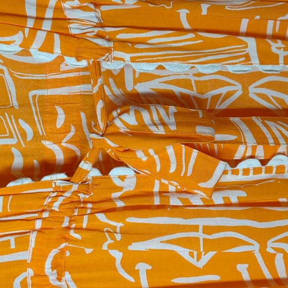 Blue Island Orange Duster dress/cover up - Picture 6 of 16